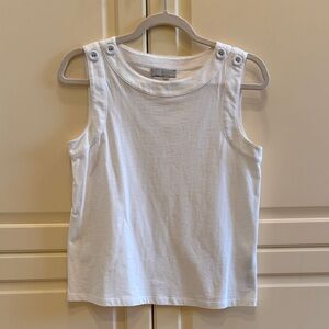 Hobbs White Sleeveless Top